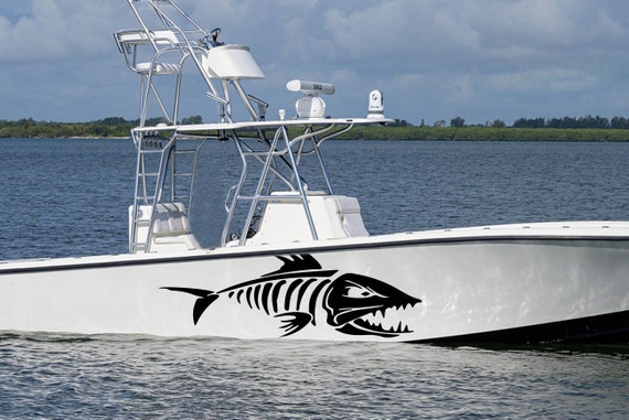 Fish Scull Graphic Boat Decals Compatible With Seavee Boat Scull Sticker  Decal 
