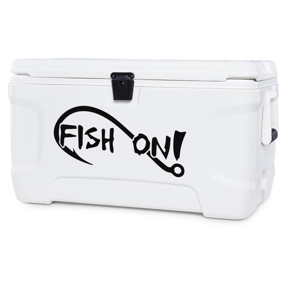 Decals for Cool Box Tackle Boxes Fish on Sticker Fishing Hook Ice Box Cooler  Boat Graphics -  Canada