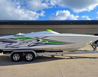 Baja SST 25 Outlaw Bowrider Boat Decals: Sport Wrap Sticker