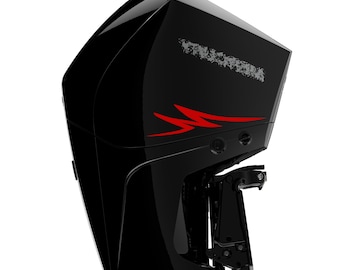 Bootsmotor Aufkleber Kompatibel mit Mercury Außenbordmotor Sport Streifen Aufkleber Marinemotor