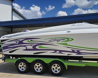 Baja 30 Outlaw SST Boat Decals: Bowrider Sport Stripes