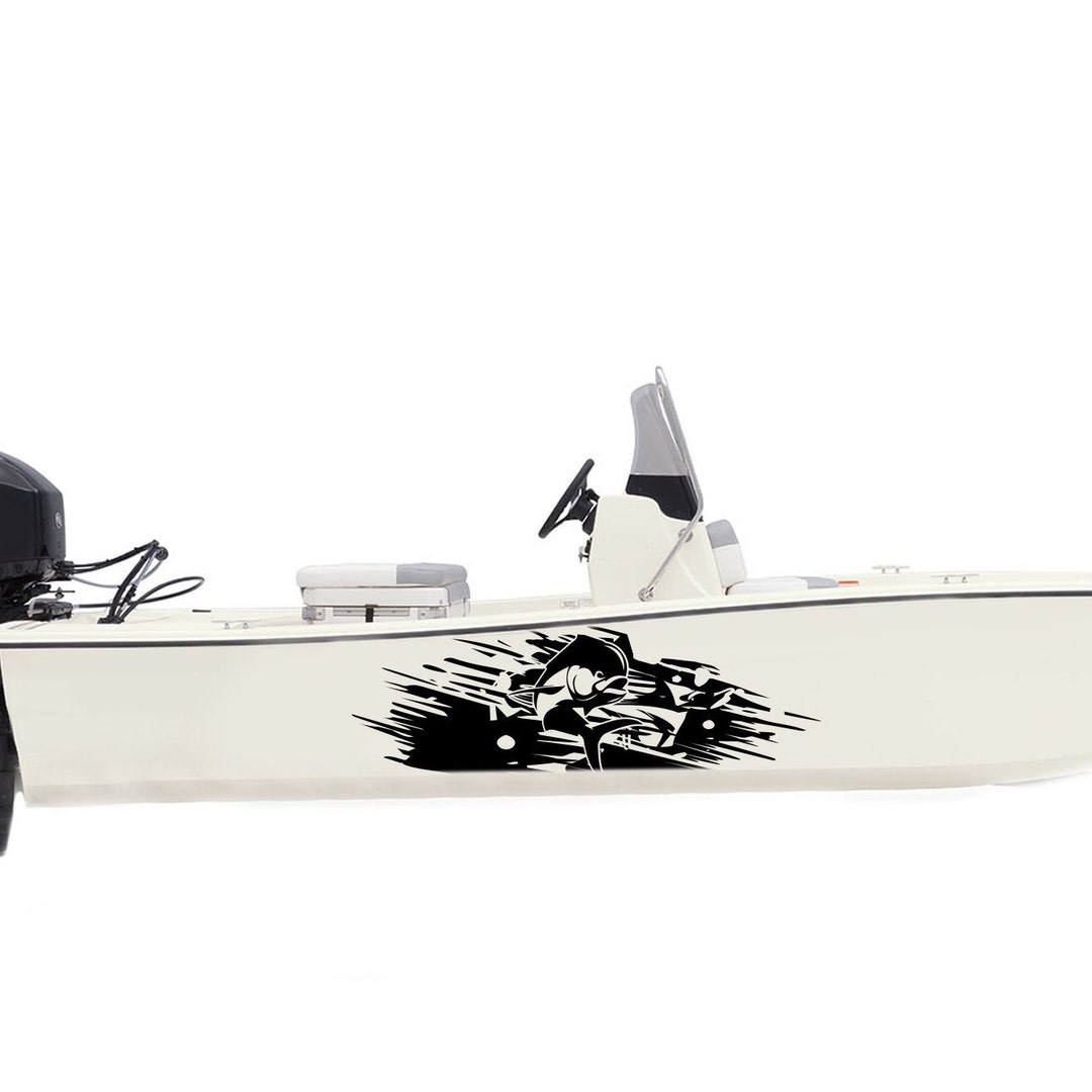 Boat Sticker Mahi Mahi Fish Decals Kit Sides Compatible With Skiff Boat