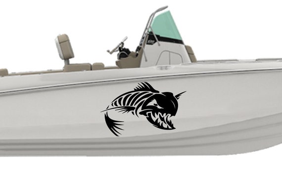 Fish Skeleton Boat Decals Compatible With Boston Whaler Boat