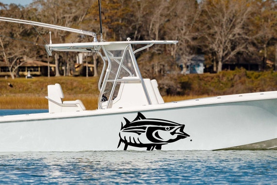 Tuna Boat Sticker Compatible With Everglades Boat Tuna Fishing