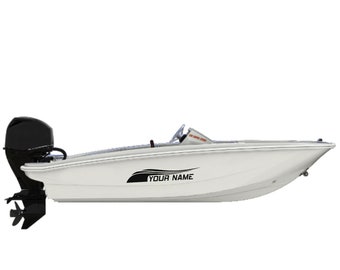Boot Aufkleber Kompatibel mit Boston Whaler 160 Super Sport Boot Name Schriftzug Sticker Vinyl Marine