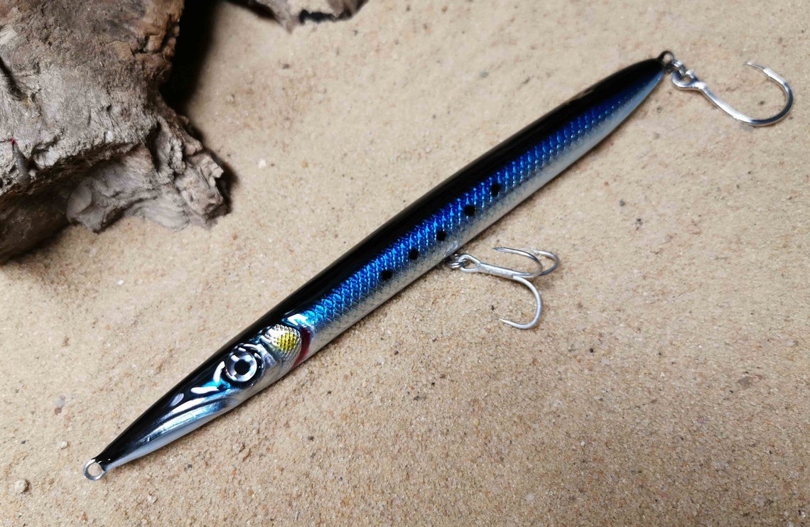 KZ BR200 Blue Sardine Handmade Lure Pencil Bait 35g 20cm for Etsy