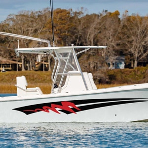 Graphic Boat Decals Compatible with Seavee Boat Sport Stripes Sticker decal