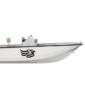 Eagle Boat Decals: American Flag Stripes for Boston Whaler Montauk 190