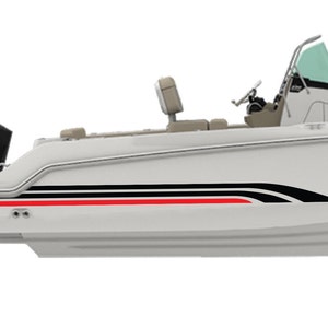 Boat Decals Kit Compatible with Boston whaler Boat Sport Treble Stripes Sticker decal marine
