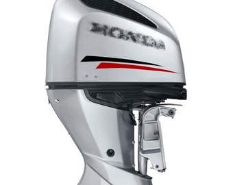 Ensemble de décalcomanies de moteur de bateau Compatible avec Honda Bateau moteur sport Rayures Sticker moteur hors-bord