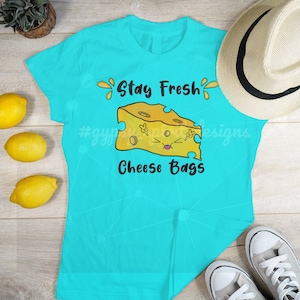 Torebki na ser Stay Fresh z transparentnym tłem i grafiką sublimacyjną