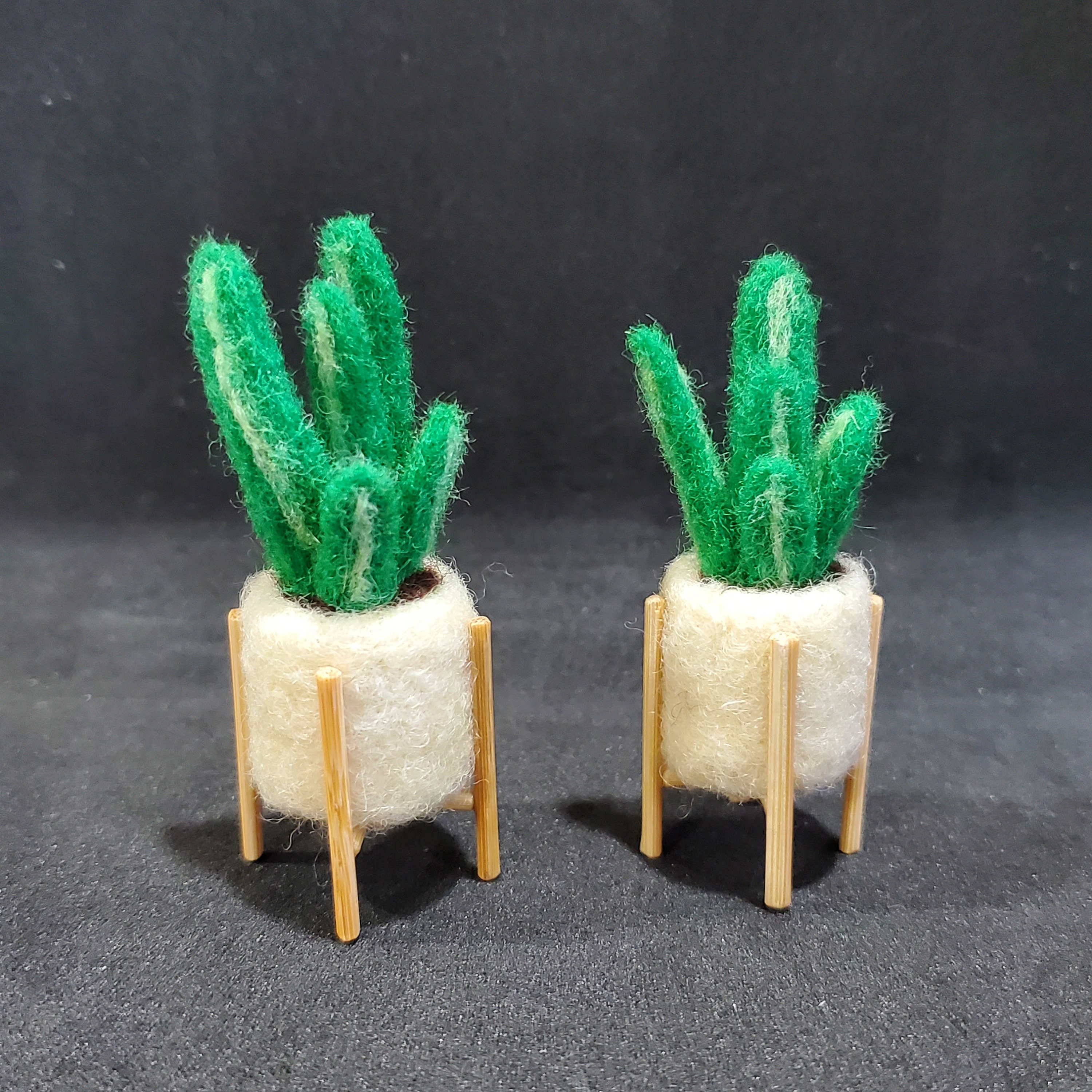 Felted Potted Plant With a Stand | Needle Felting | Miniature | Felted  Succulents | Decoration | Gift - Etsy