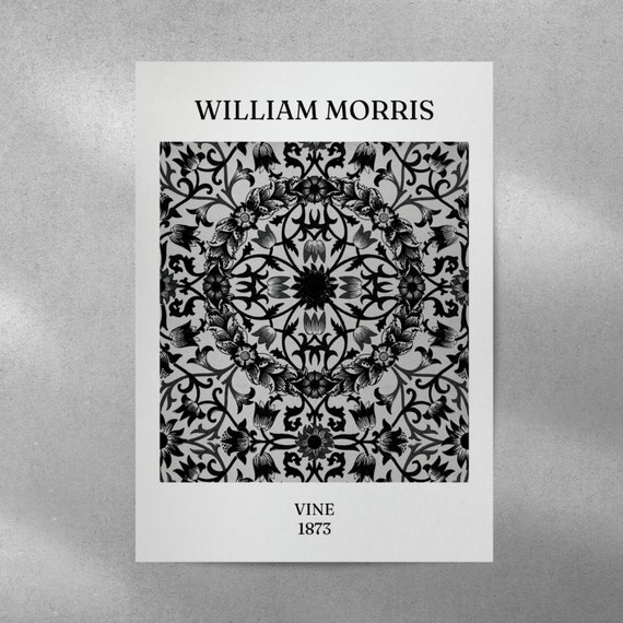 William Morris Black and White Exhibition Print Collection | 3x A3