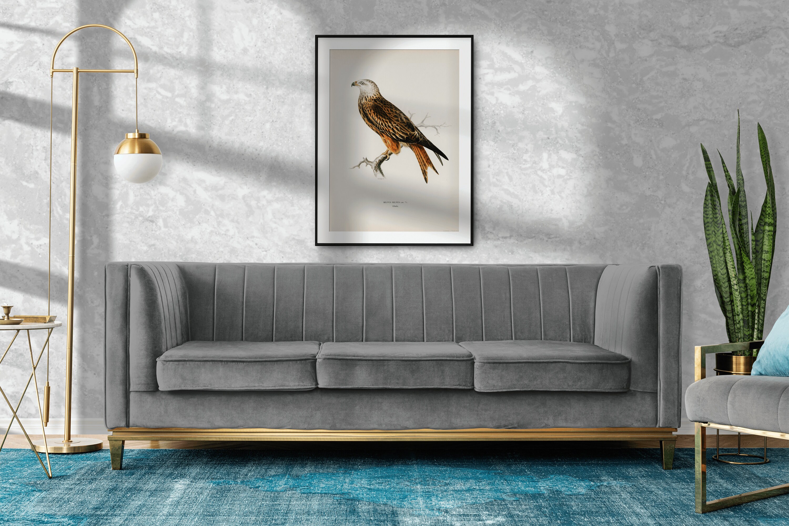 FOCCAR Stampa artistica da parete rustica con piume di uccello, immagini astratte vintage su tela, decorazione da parete per camera da letto e casa