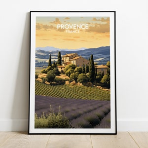 Provence Print - France Poster - Custom Personalised Wedding Birthday Gift