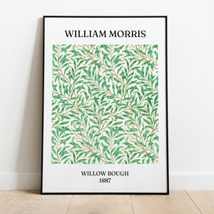 William Morris Willow Bough 1887 Print | A3 A4 A5 | Morris Flower Floral Pattern Artwork Poster Home Decor Giclee Art