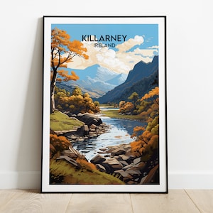 Killarney Travel Print - Ireland Poster - Custom Personalised Wedding Birthday Gift