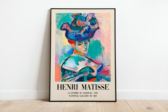 Matisse Woman With A Hat Modern Exhibition Print Poster | A3 A4 A5