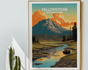 thumbnail image 2 of Yellowstone Park Touring Car Vintage Style Travel Decal - Multi-Color Vinyl Sticker - Made In USA 2 of 5