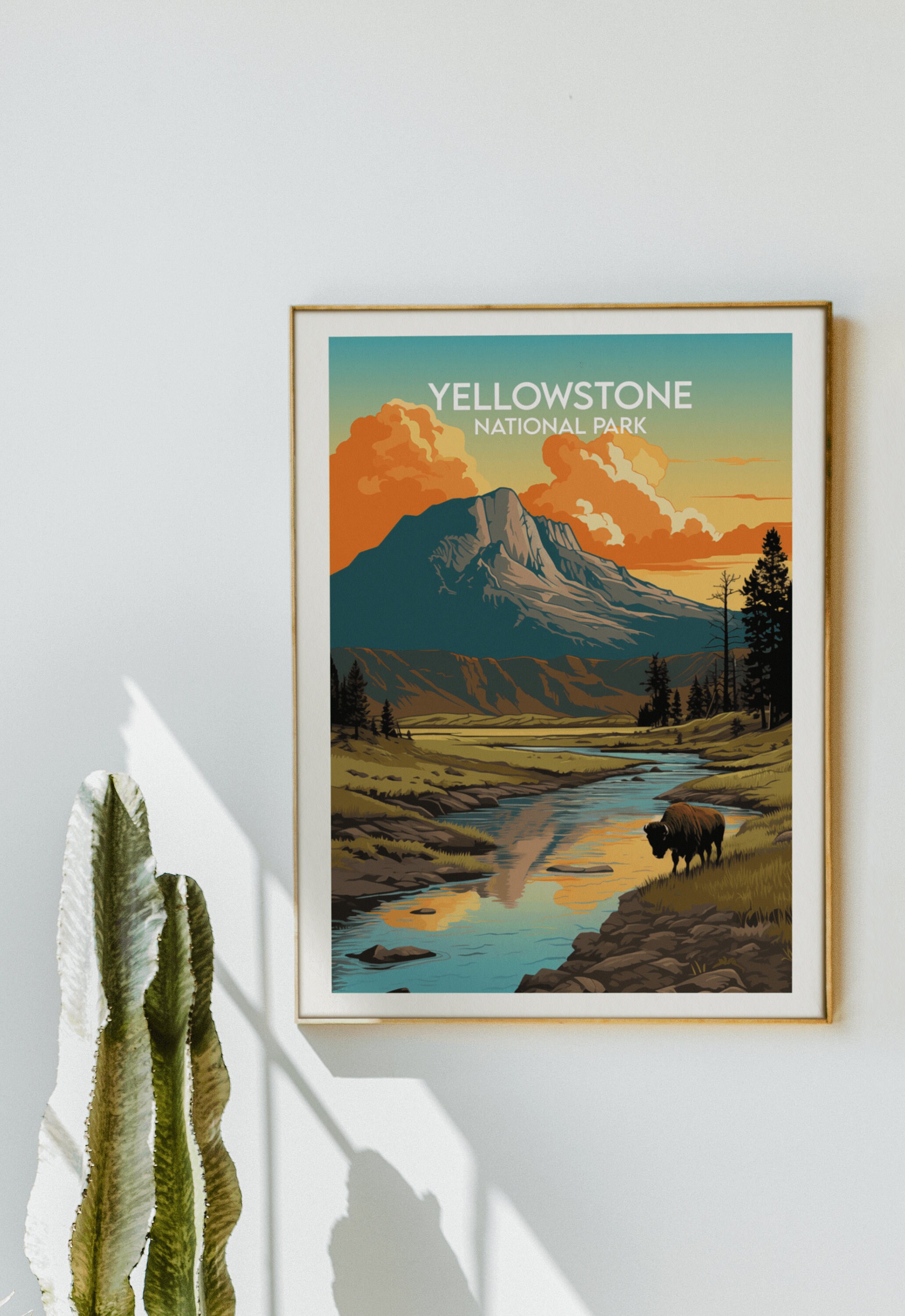 Yellowstone National Park Travel Print - United States Poster