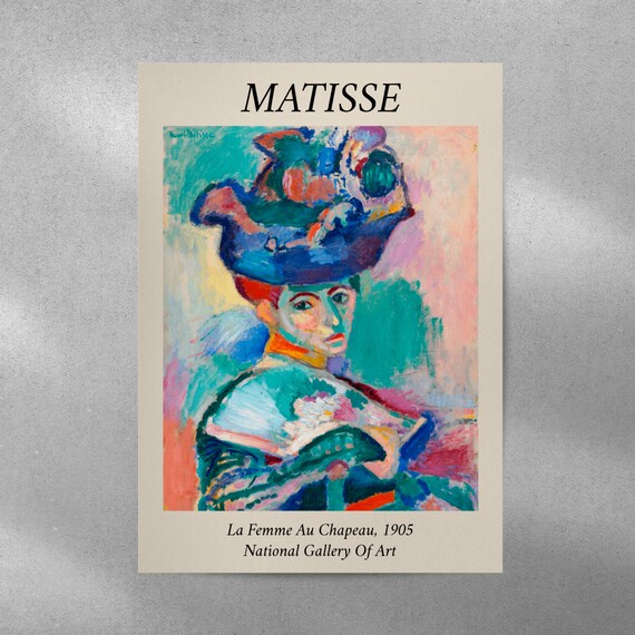 Matisse Woman With A Hat Exhibition Print Poster | A3 A4 A5