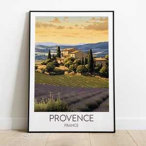 Provence Print - France Poster - Custom Personalised Wedding Birthday Gift
