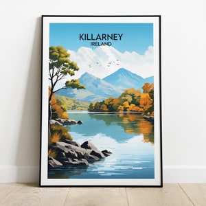 Killarney Travel Print - Ireland Poster - Custom Personalised Wedding Birthday Gift