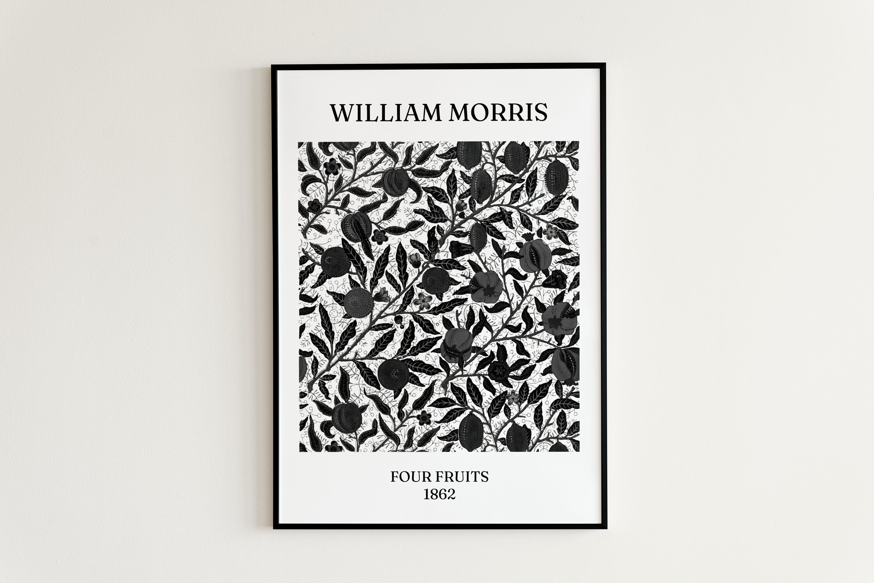 William Morris Black and White Exhibition Print Collection | 2x A3