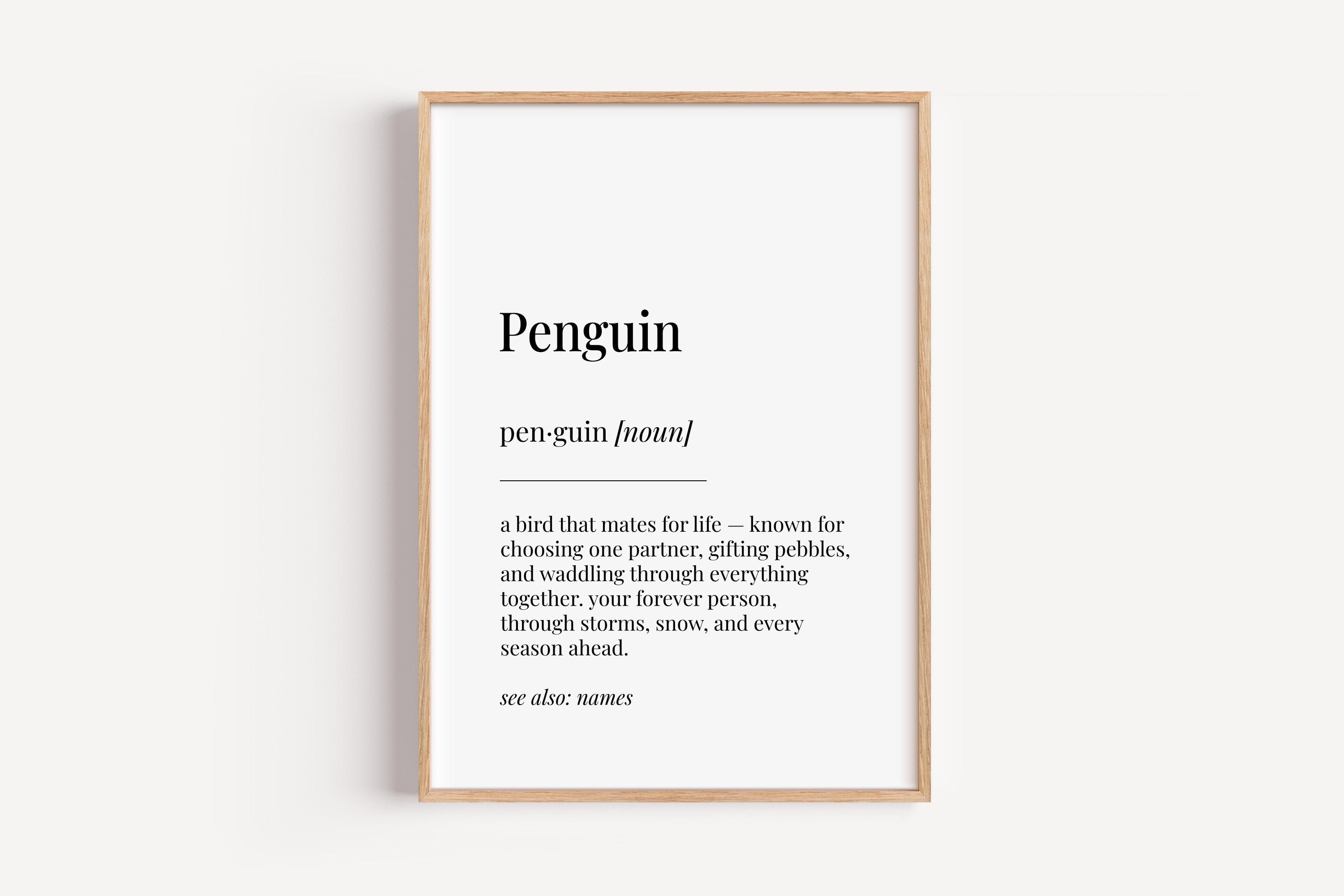 The Plum Penguin - Targa In Legno Fatta A Mano Con Scritta 'Always Say