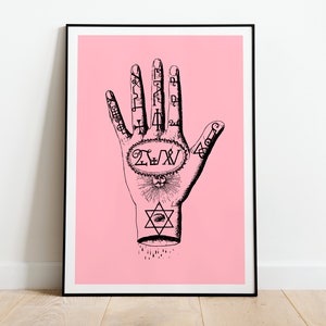Póster con impresión de la carta del horóscopo, tamaño A3, A4, A5, signo del zodíaco astrológico, constelación rosa, decoración del hogar, art déco minimalista, dibujo, regalo