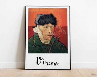 フィンセント・ファン・ゴッホ:自画像(1889年8月) - ジクレー フィンセント・ファン・ゴッホ:自画像(1889年8月) - ジクレー