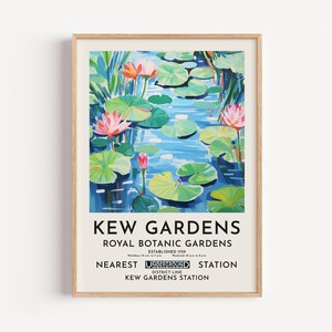 Kew Gardens Druck - William Morris Poster - London Botanischer Garten Vintage Wandkunst