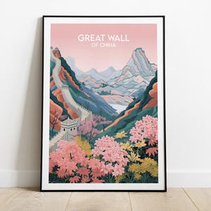 Great Wall Of China Reise - Chinesisches Poster - Individuell angefertigtes Hochzeit Geburtstagsgeschenk
