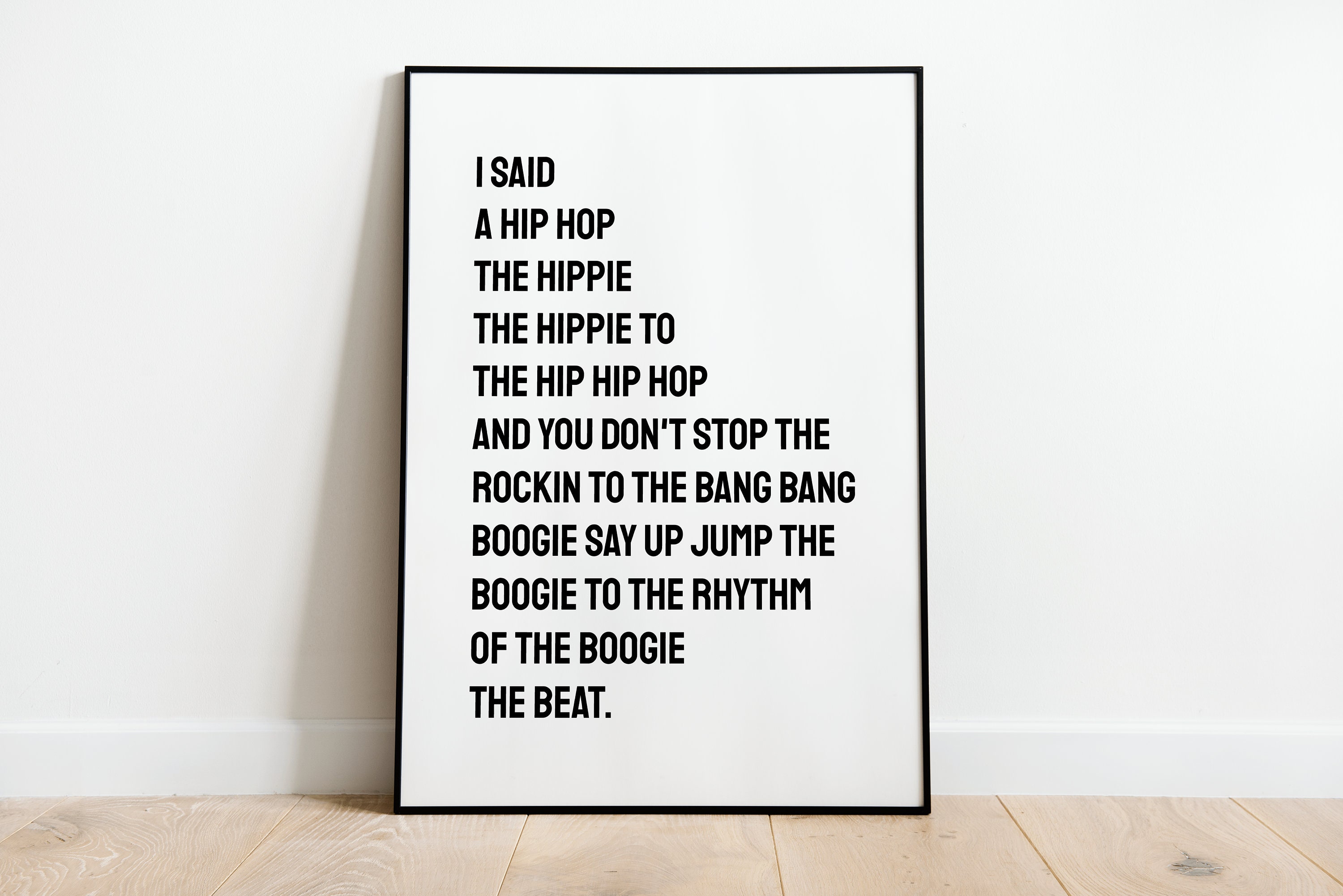Quotes Nice For What A Boogie Lyrics Rappers Delight Print, Hip Hop Song Lyrics  Quote, Digital, image size:3000x2002