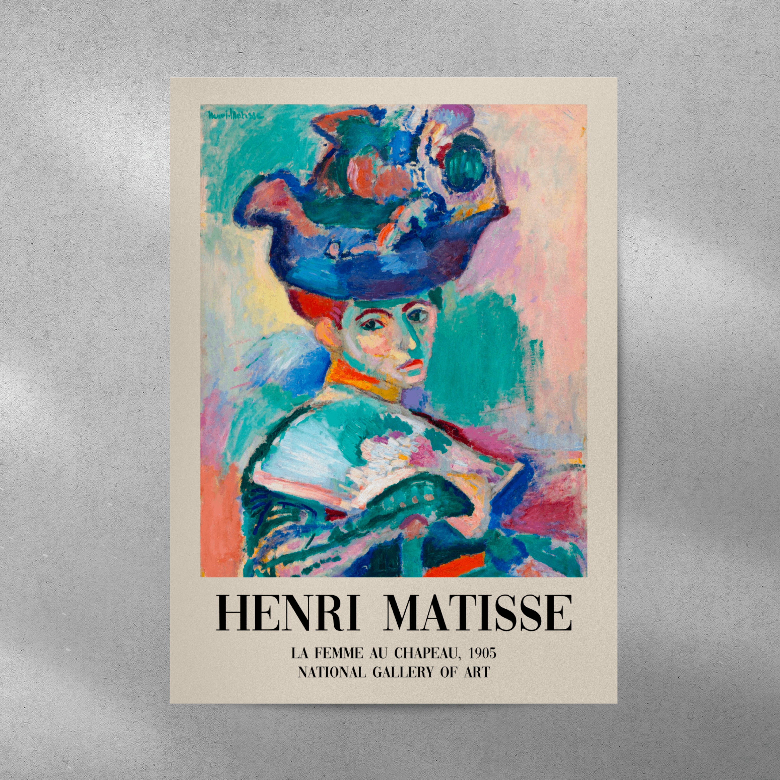 Matisse Woman With A Hat Modern Exhibition Print Poster | A3 A4 A5