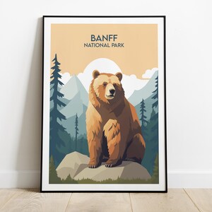 Banff National Park Travel Print - Canada Poster - Custom Personalised Wedding Birthday Gift