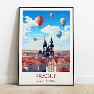 Prague Print - Czech Republic Poster - Custom Personalised Wedding Birthday Gift