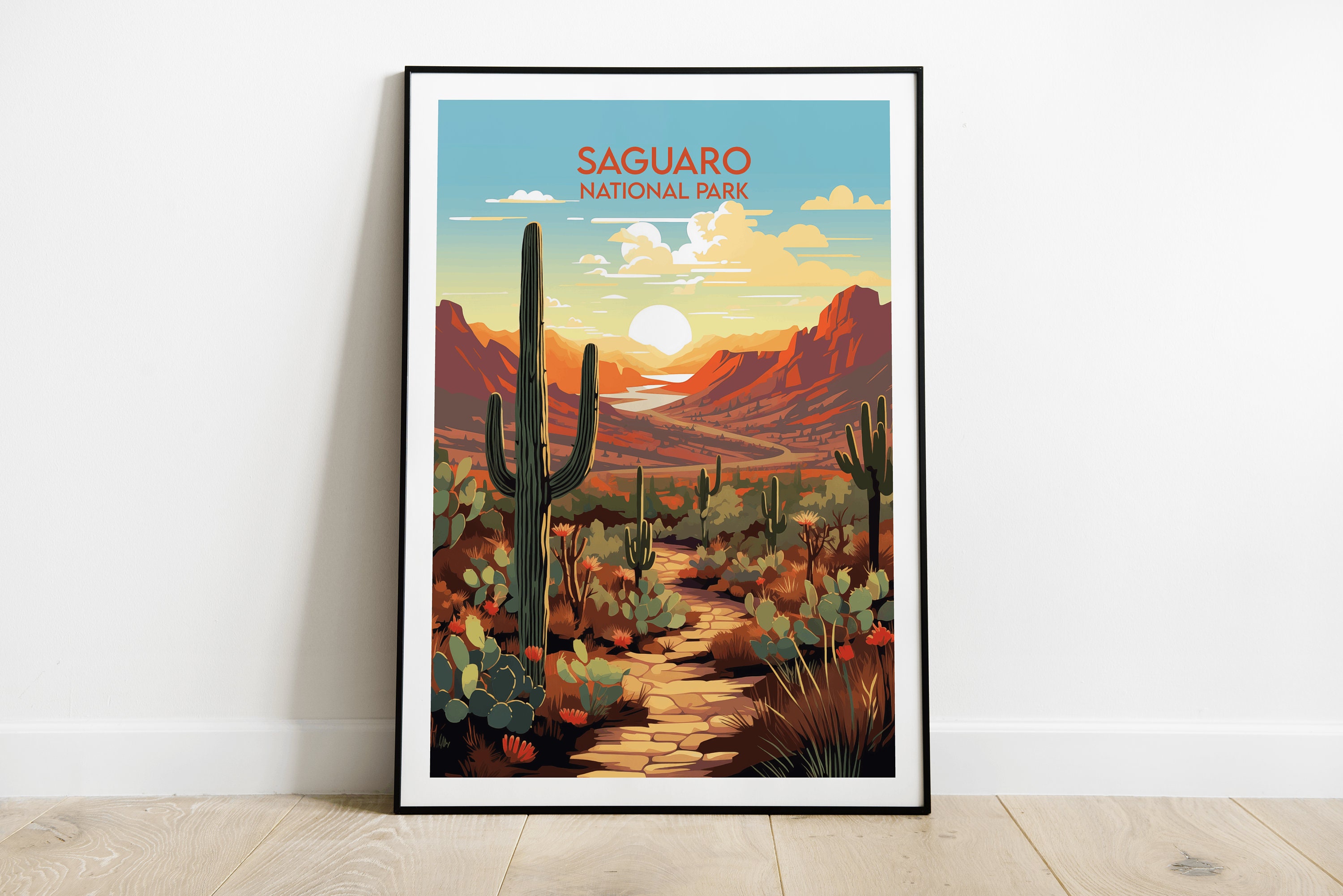 ミニマリスト 咲き乱れるポスター アリゾナサボテン ミニマリスト 咲き乱れるポスター アリゾナサボテン ミニマリスト