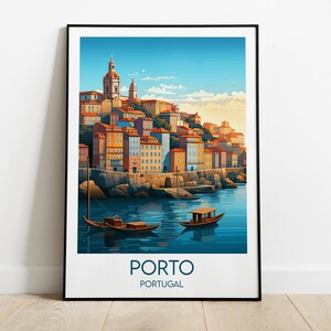 Porto Print - Portugal Poster - Custom Personalised Wedding Birthday Gift