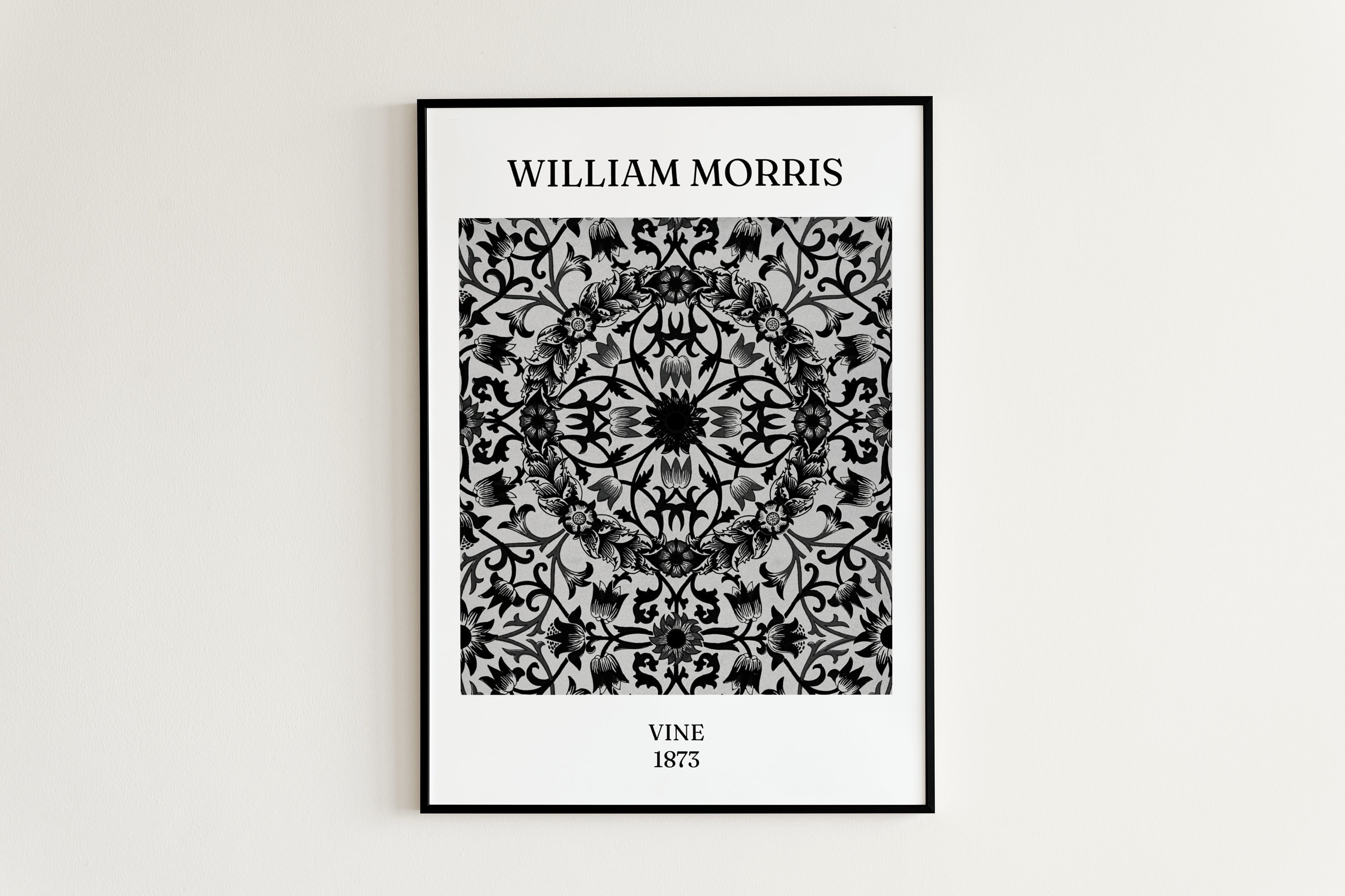 William Morris Black and White Exhibition Print Collection | 2x A3