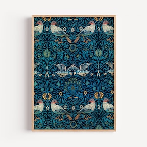 William Morris Bird Print - William Morris Wall Art - Floral Pattern Poster