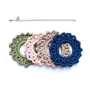 Crochet Scrunchie Pattern | Crochet Pattern | Crochet Lace Scrunchie Pattern  For A Beginner Crocheter