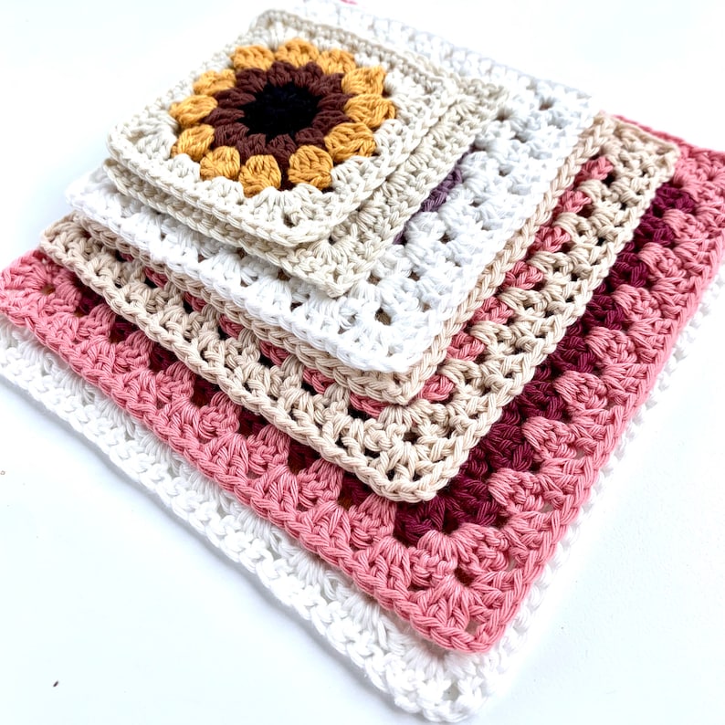 Crochet Sunflower Pattern | Crochet Pattern | Sunflower Crochet Pattern For Granny Square Crochet Blanket Or Crochet Coaster Pattern image 10