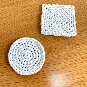 Two Crochet Coaster Patterns | Crochet Pattern | Learn To Crochet Two Coaster Patterns For A Crochet Beginner