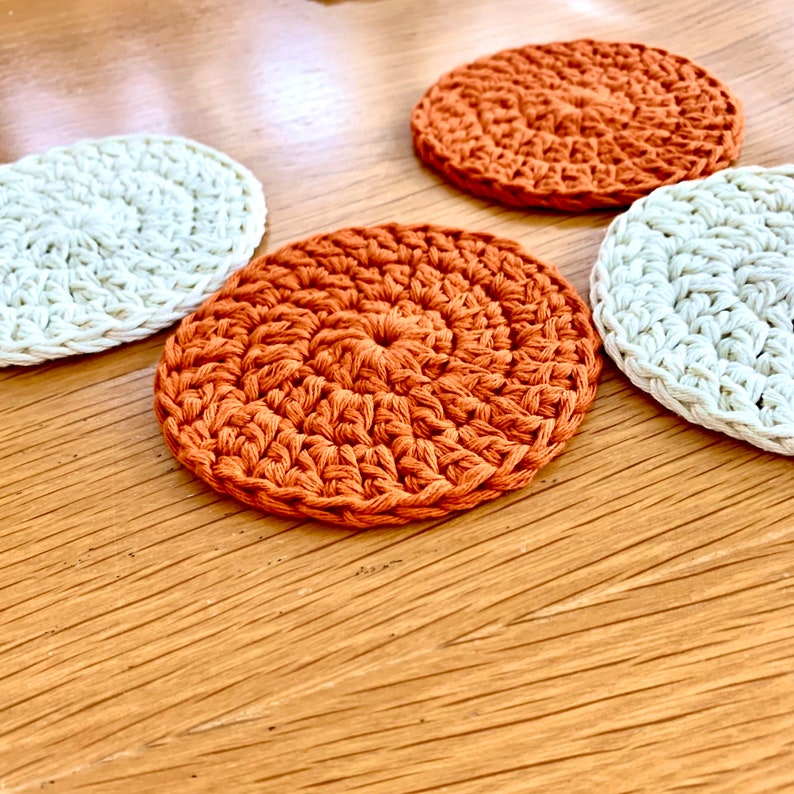 Learn to Crochet Coaster Pattern Crochet Coaster Pattern Etsy