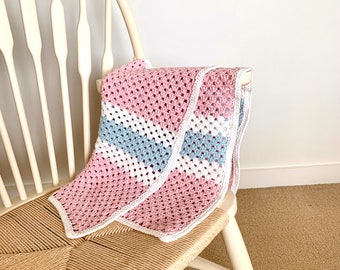 Crochet Pink Baby Blanket Pattern | Crochet Patterns | Learn To Crochet Baby Blanket For Crochet Beginners