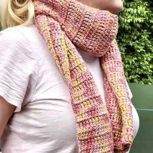 Crochet Scarf Pattern | Crochet Pattern | Learn To Crochet Scarf For Crochet Beginners
