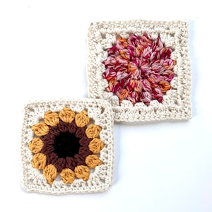 Crochet Sunflower Pattern | Crochet Pattern | Sunflower Crochet Pattern For Granny Square Crochet Blanket Or Crochet Coaster Pattern image 8