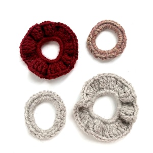 Two Crochet Scrunchie Patterns | Crochet Patterns | Crochet Basics Pattern For Crochet Beginner