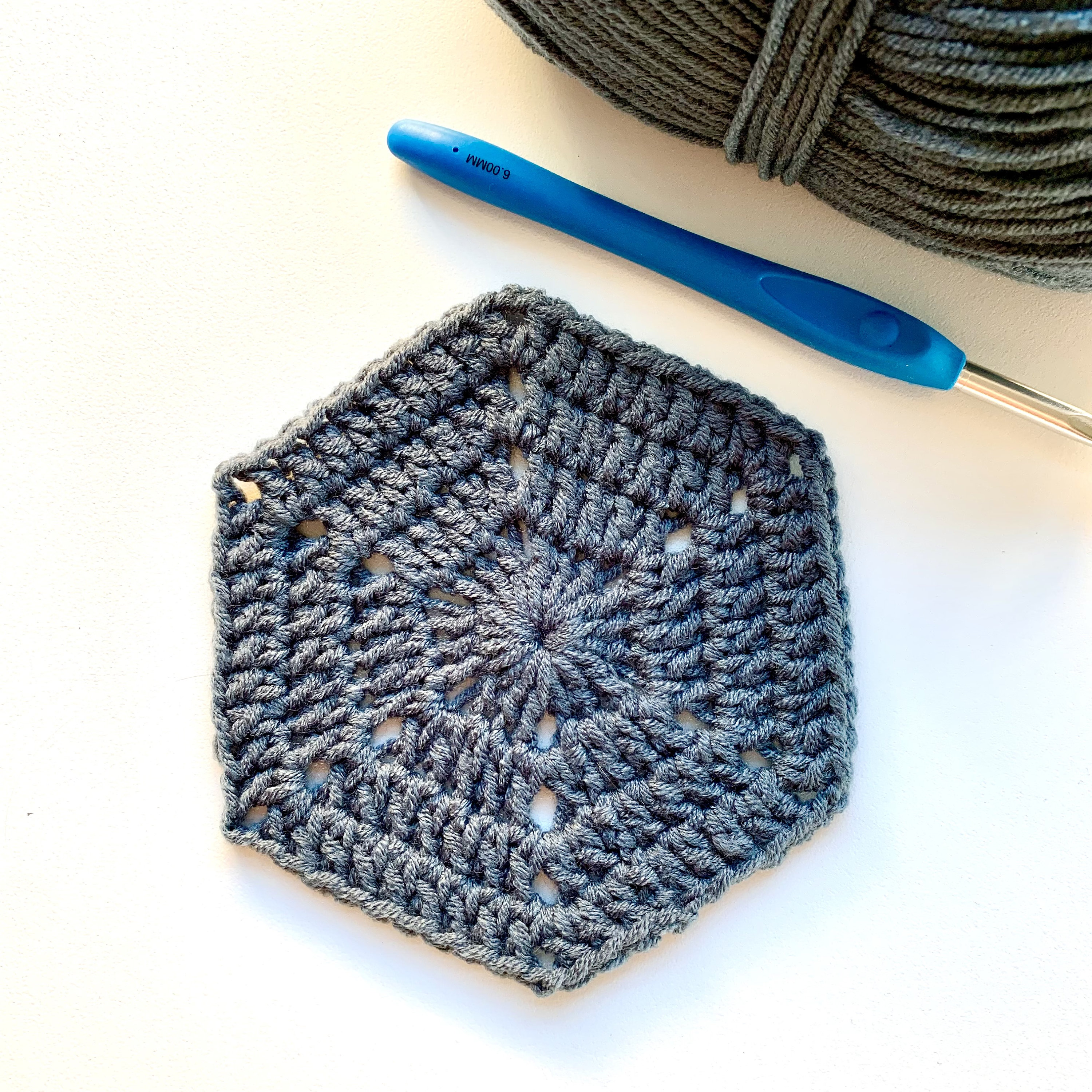 Crochet Hexagon Pattern Crochet Pattern Learn to Crochet Basic Hexagon